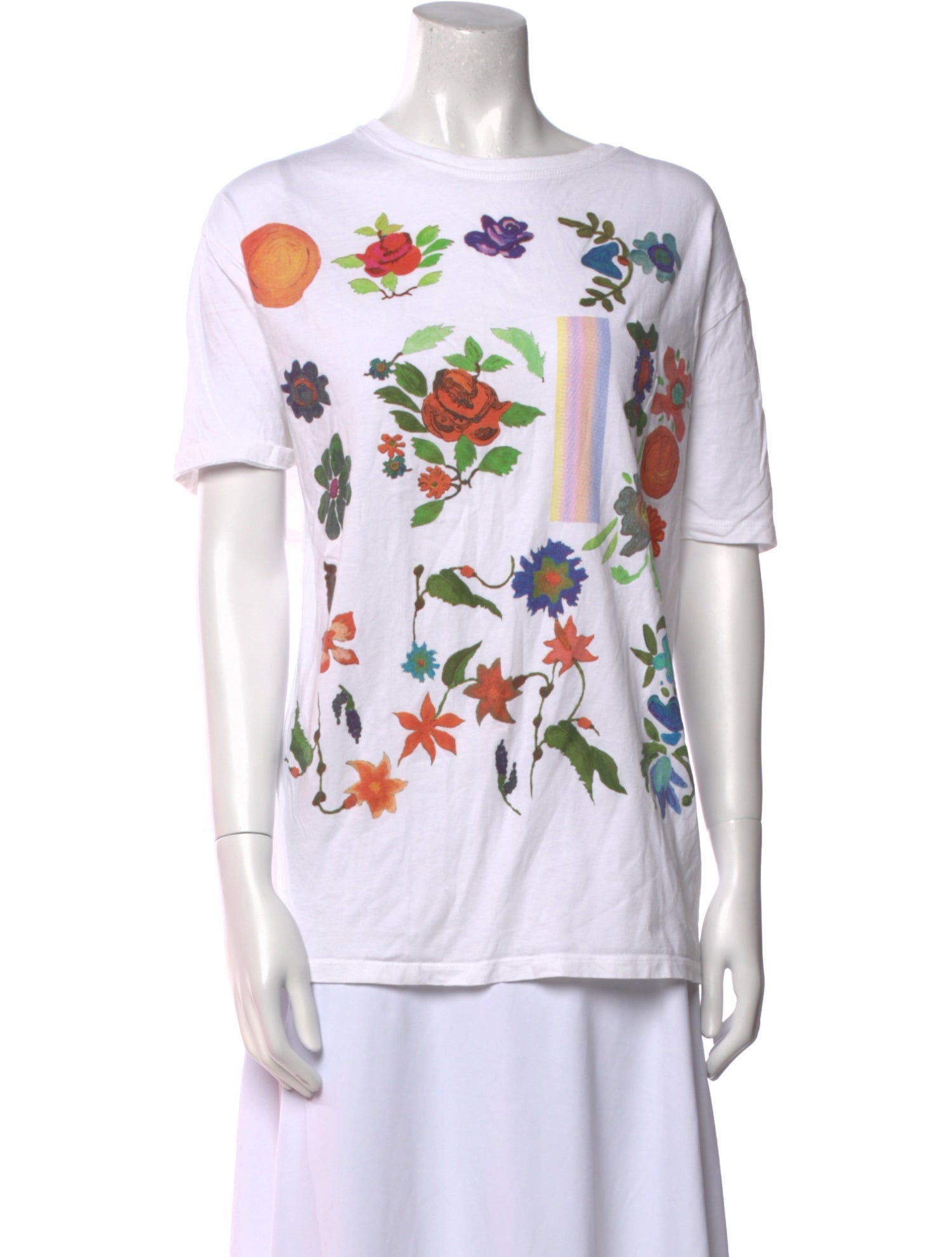 Anntian Graphic Print Scoop Neck T-Shirt