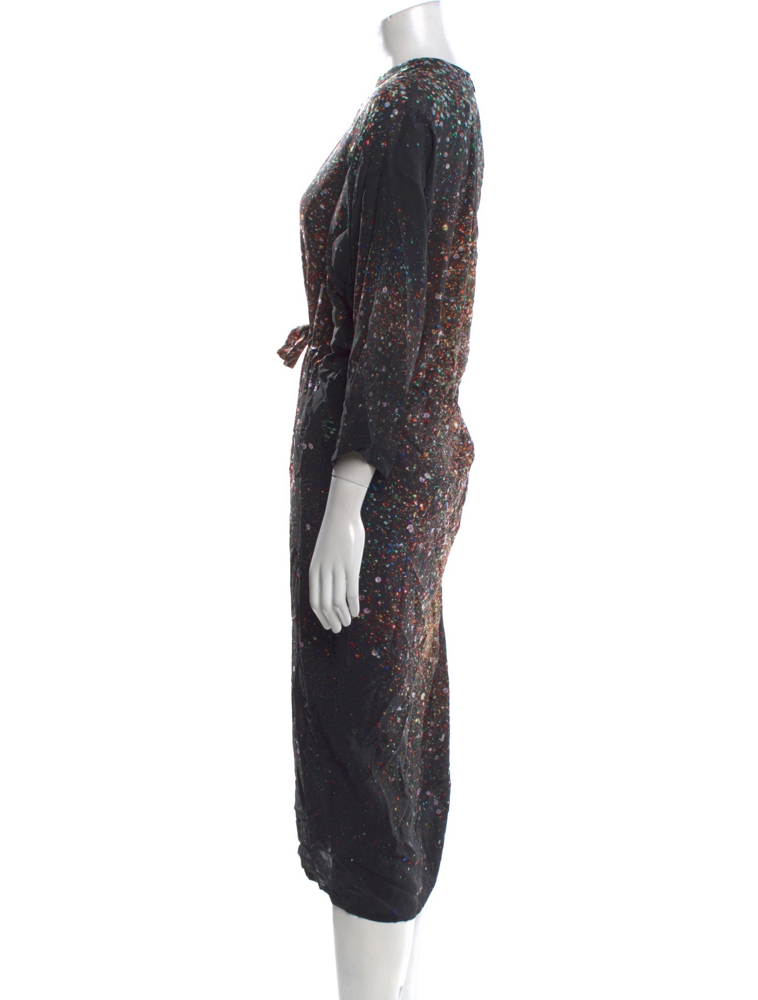 Anntian Silk Long Dress