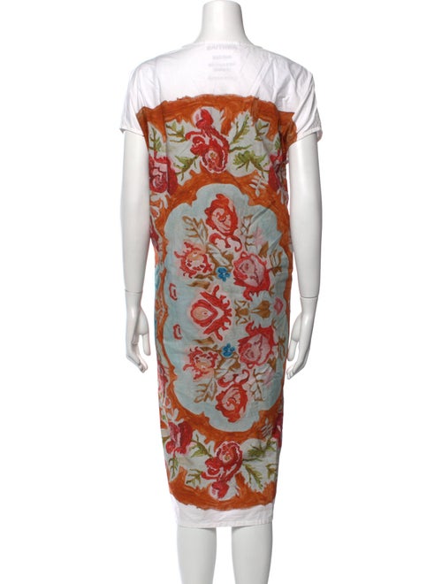 Anntian Floral Print Midi Length Dress
