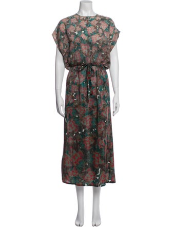 Anntian Silk Long Dress