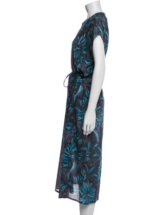 Anntian Silk Midi Length Dress