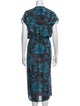 Anntian Silk Midi Length Dress