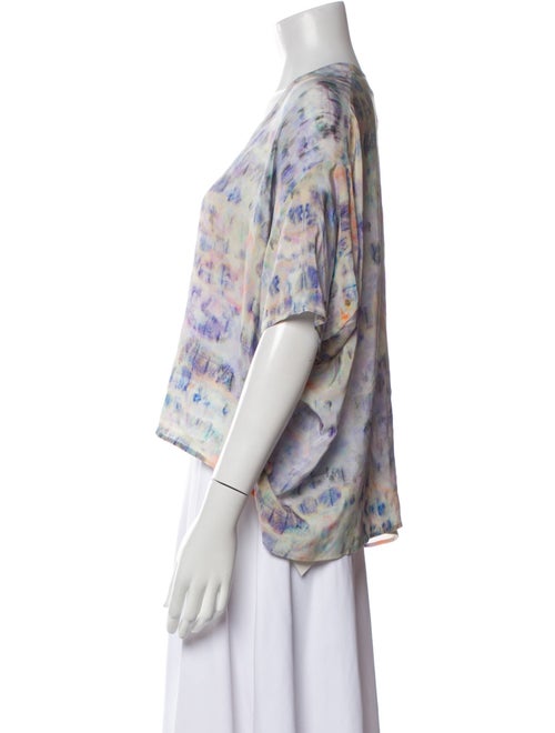 Anntian Silk Printed T-Shirt