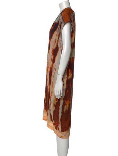 Anntian Silk Knee-Length Dress