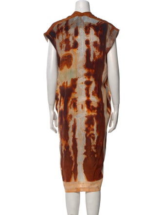 Anntian Silk Knee-Length Dress