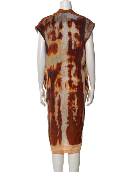 Anntian Silk Knee-Length Dress