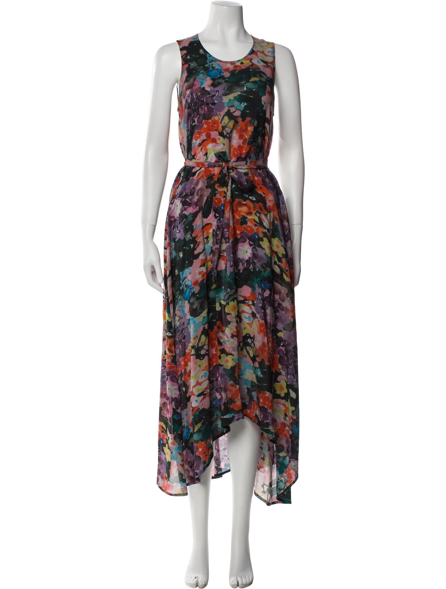 Anntian Silk Long Dress