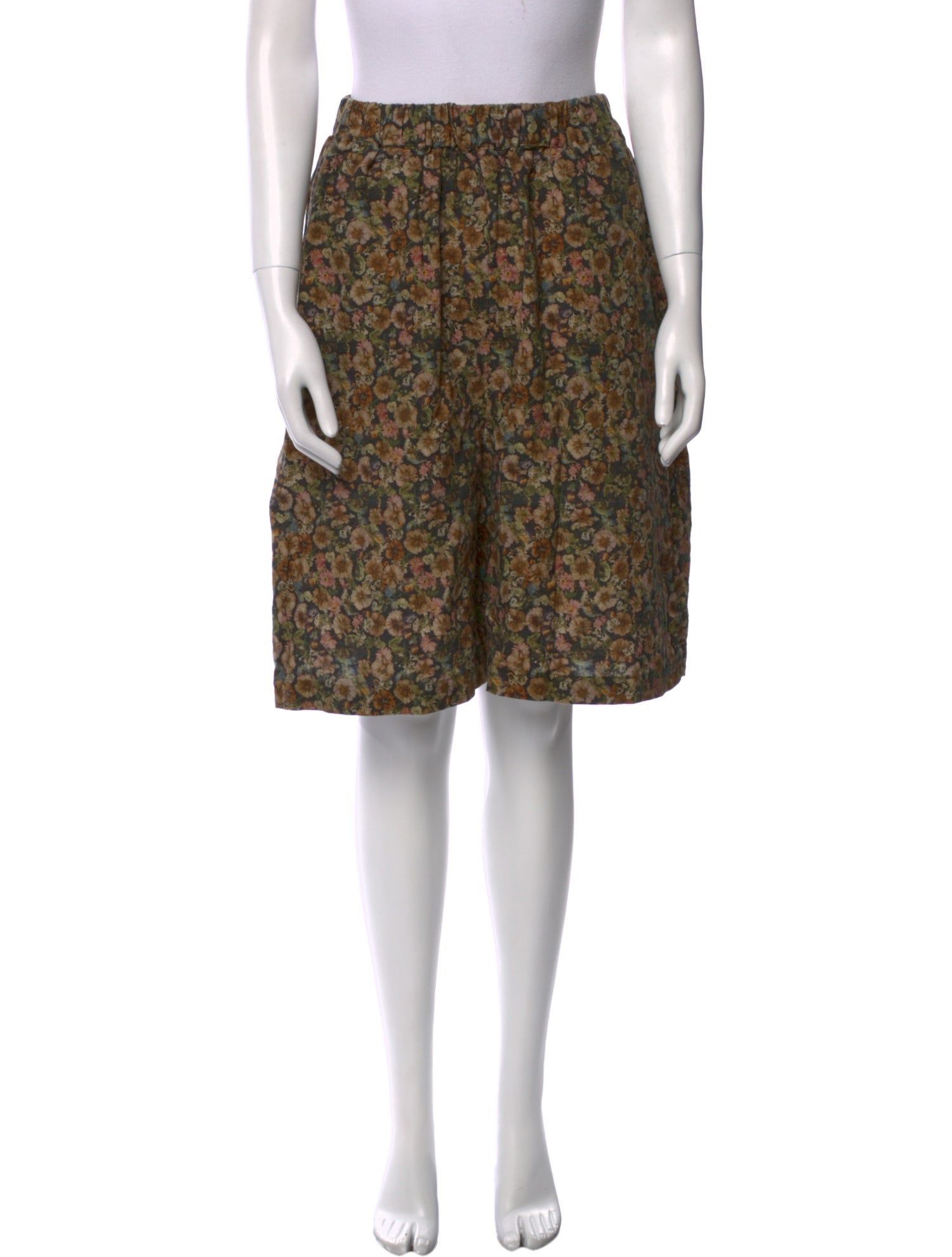 Anntian Linen Knee-Length Shorts