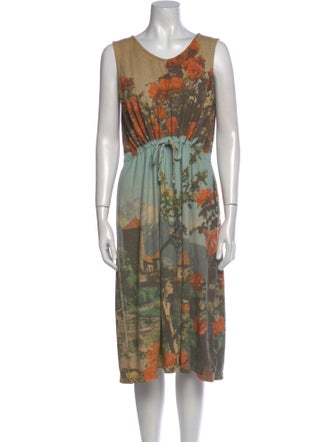 Anntian Printed Midi Length Dress
