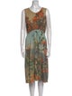 Anntian Printed Midi Length Dress