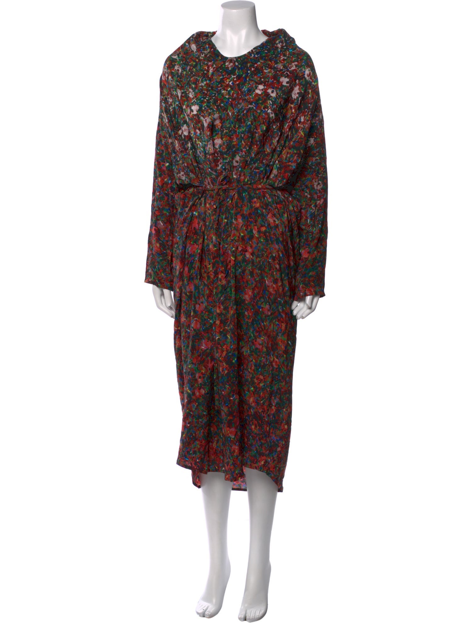 Anntian Silk Long Dress
