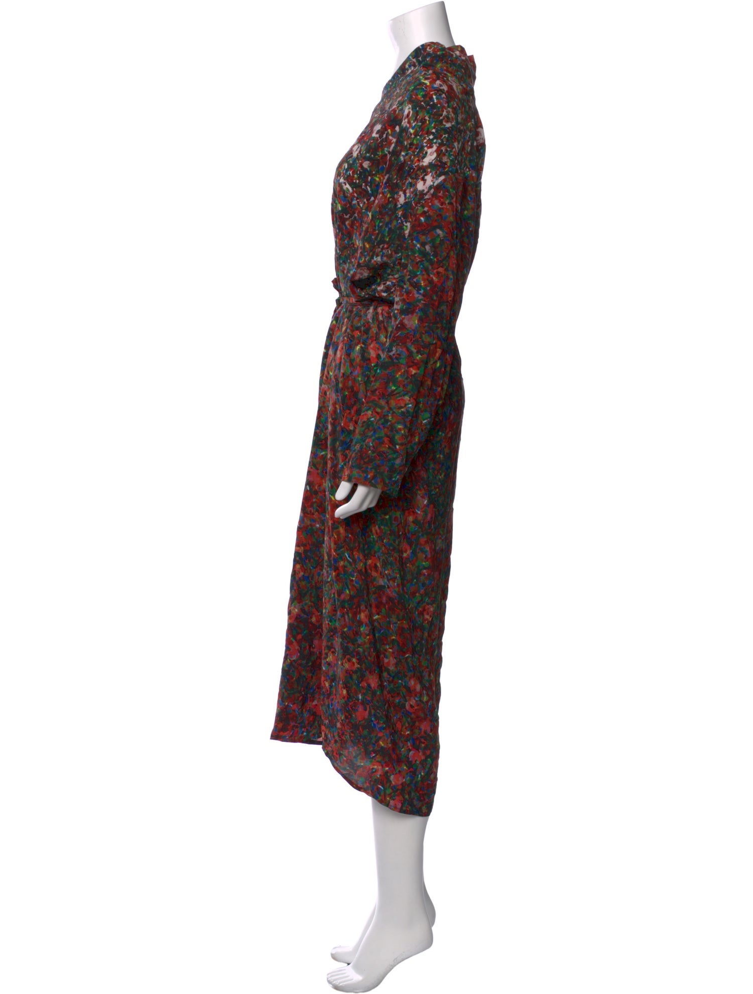 Anntian Silk Long Dress