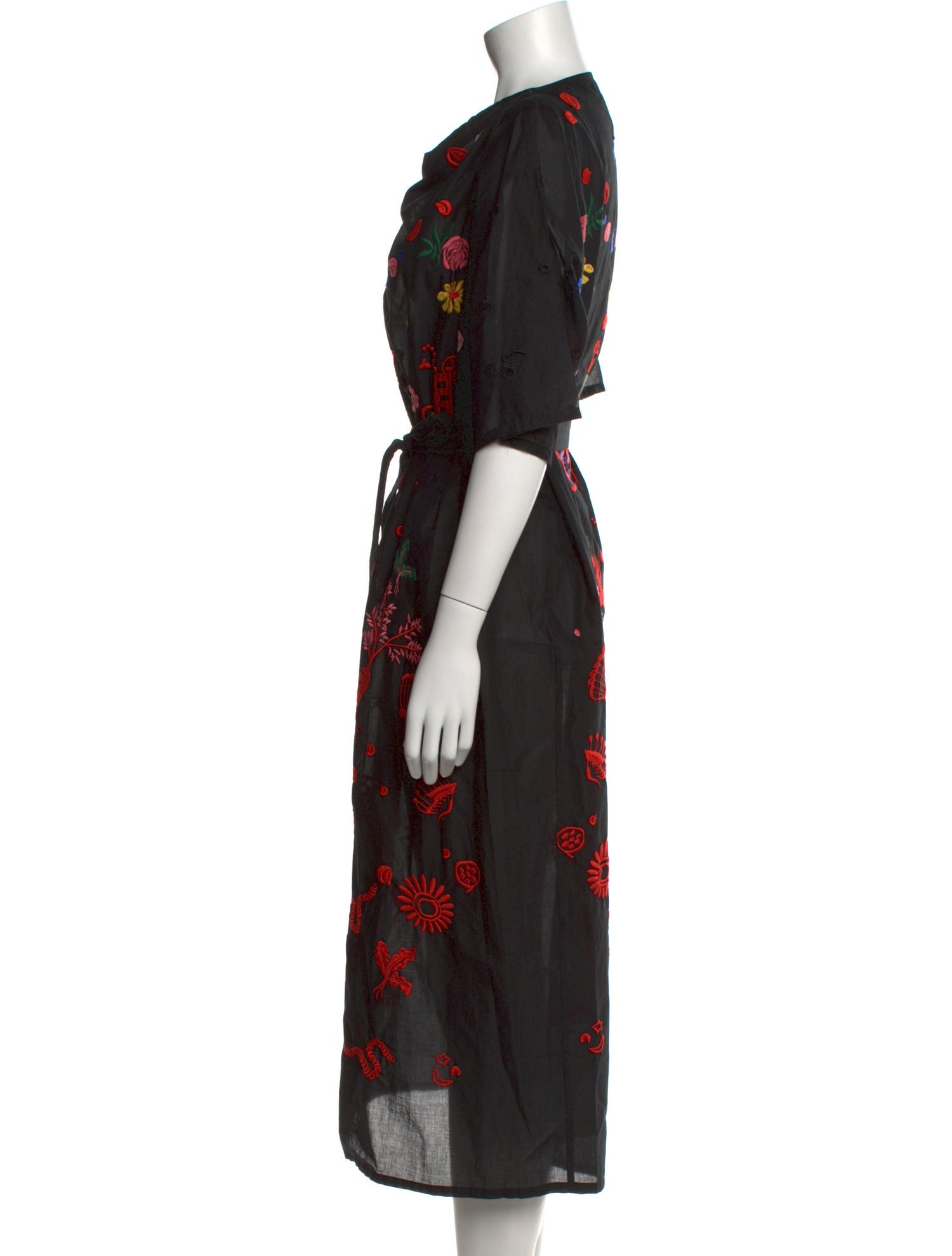 Anntian Printed Midi Length Dress