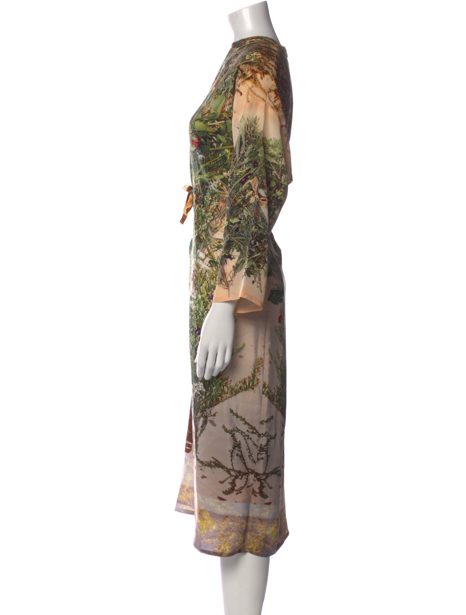 Anntian Silk Midi Length Dress