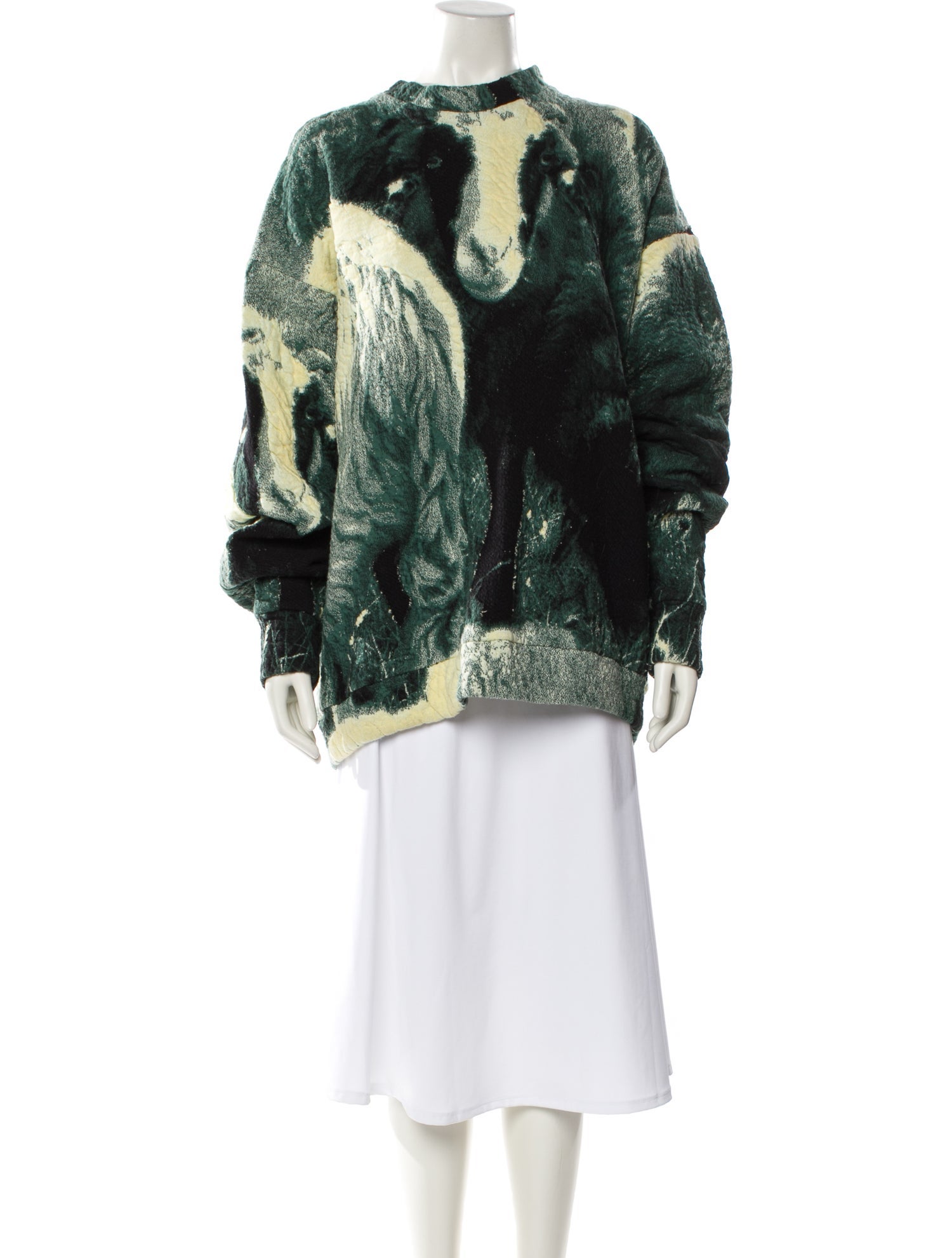 Anntian Printed Crew Neck Sweatshirt
