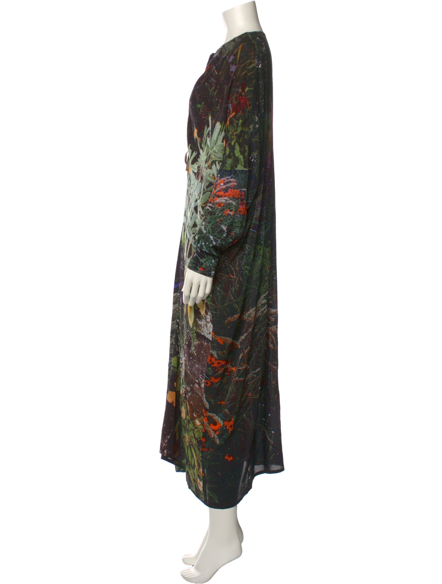 Anntian Silk Long Dress