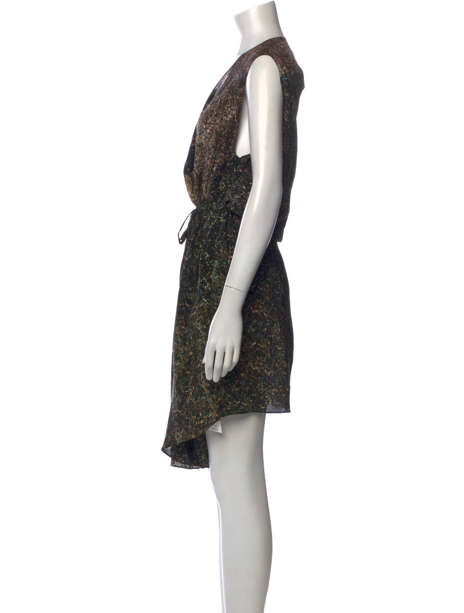 Anntian Silk Knee-Length Dress