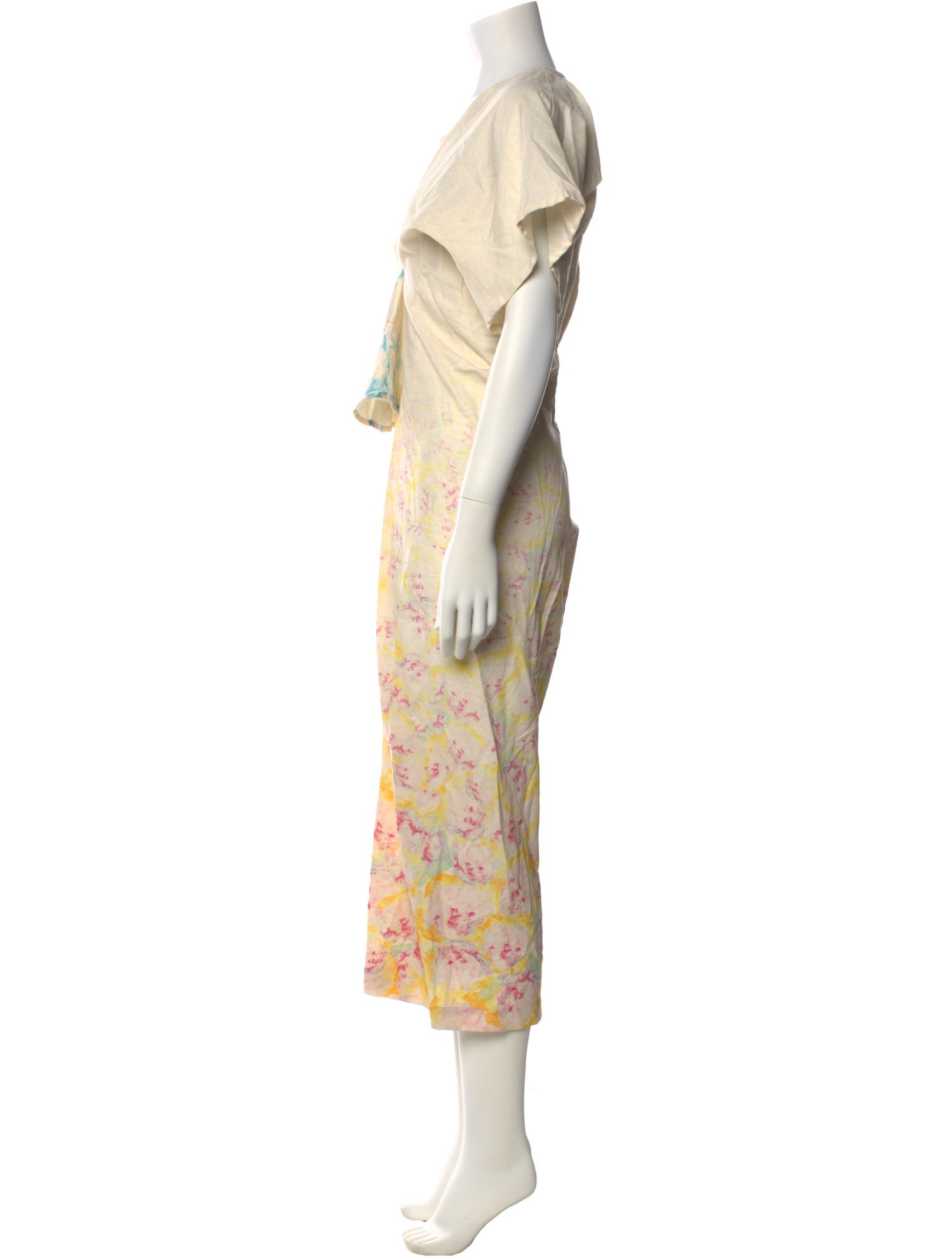 Anntian Floral Print Long Dress