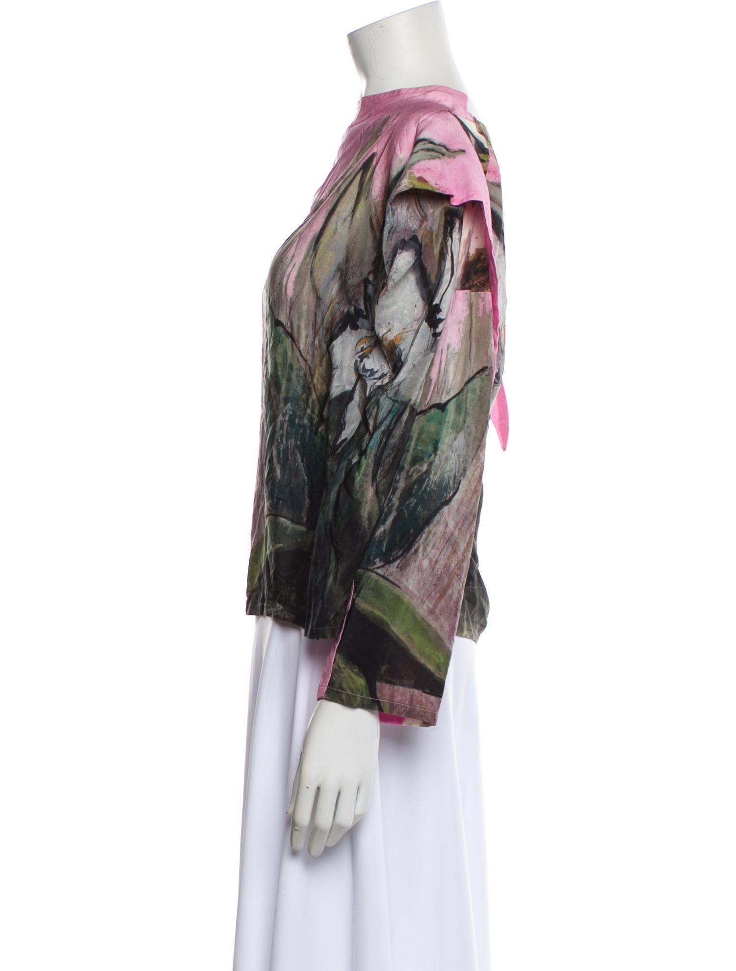 Anntian Floral Print Crew Neck Top