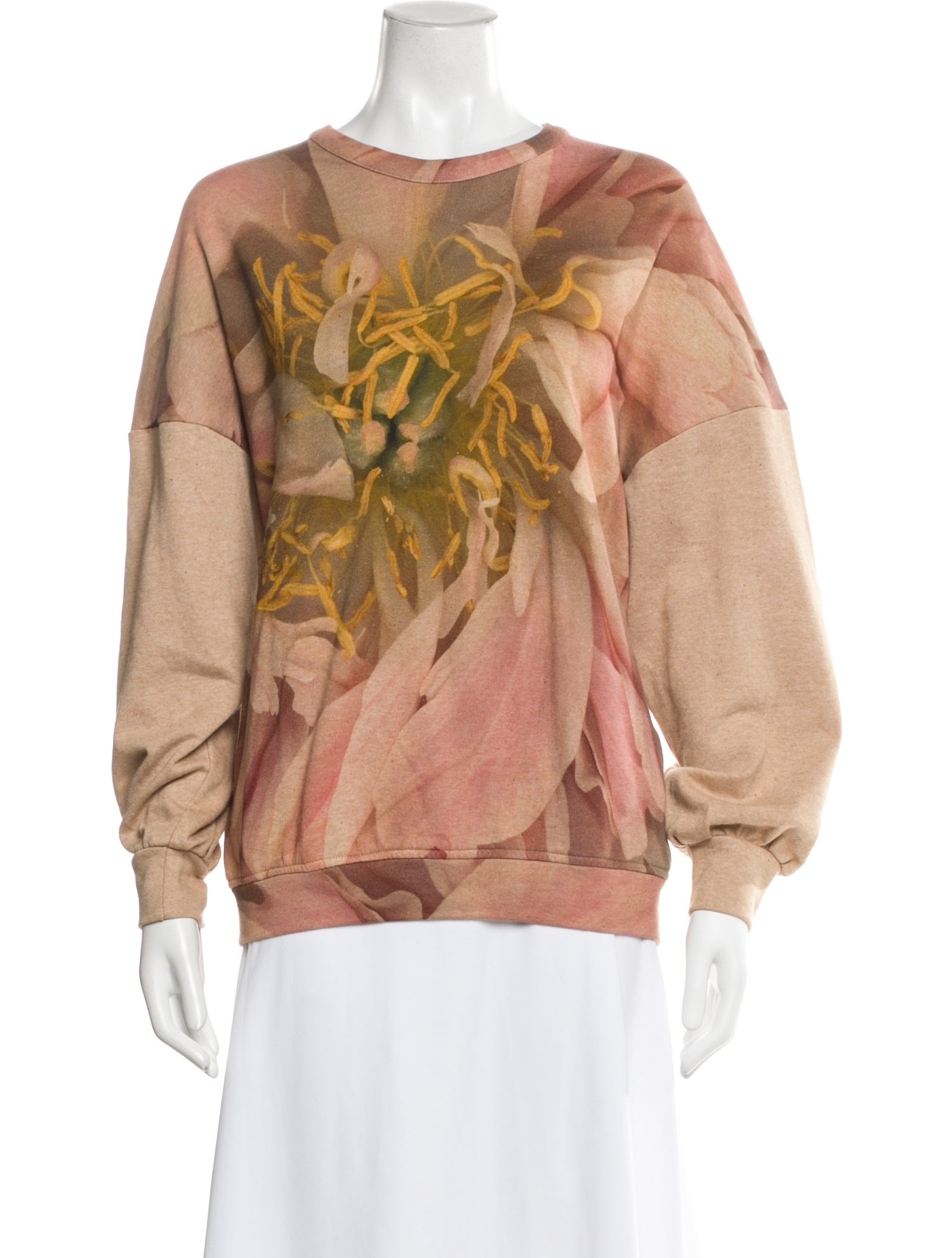 Anntian Floral Print Crew Neck Sweatshirt