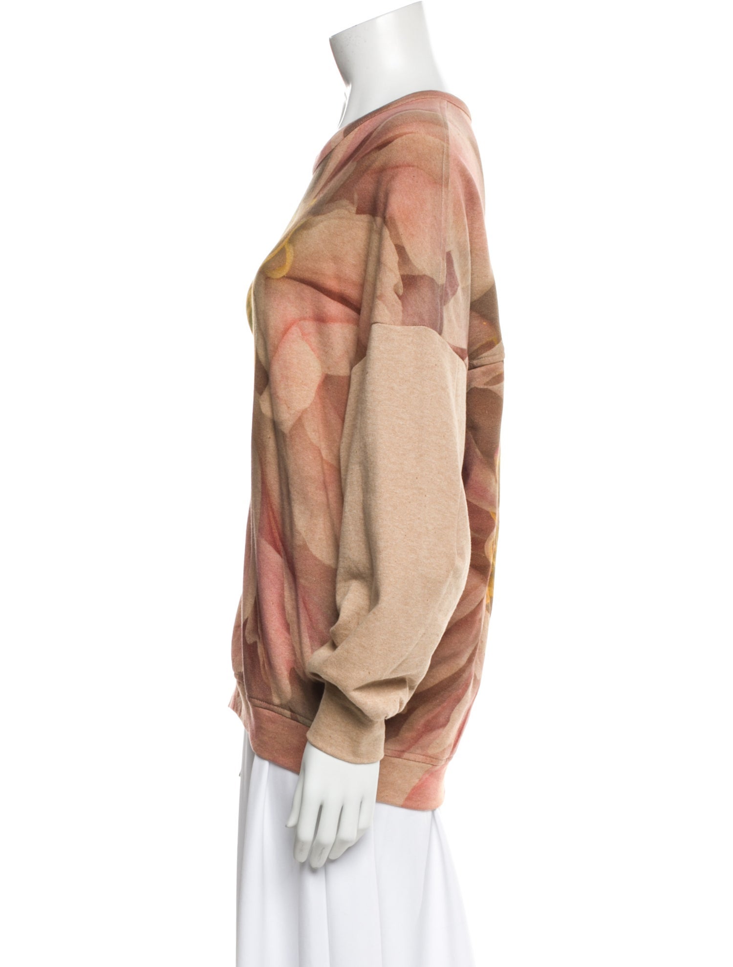 Anntian Floral Print Crew Neck Sweatshirt