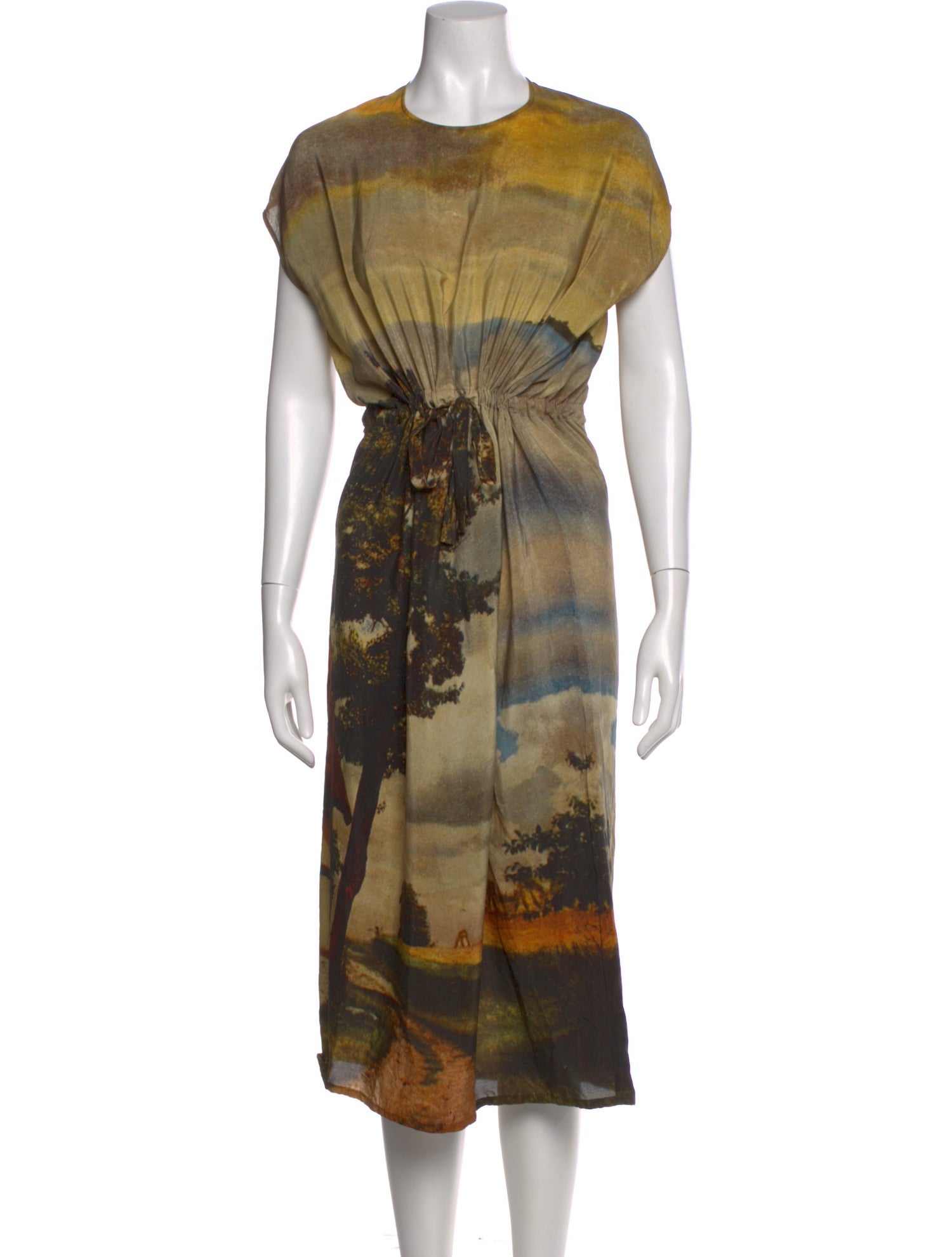 Anntian Silk Long Dress