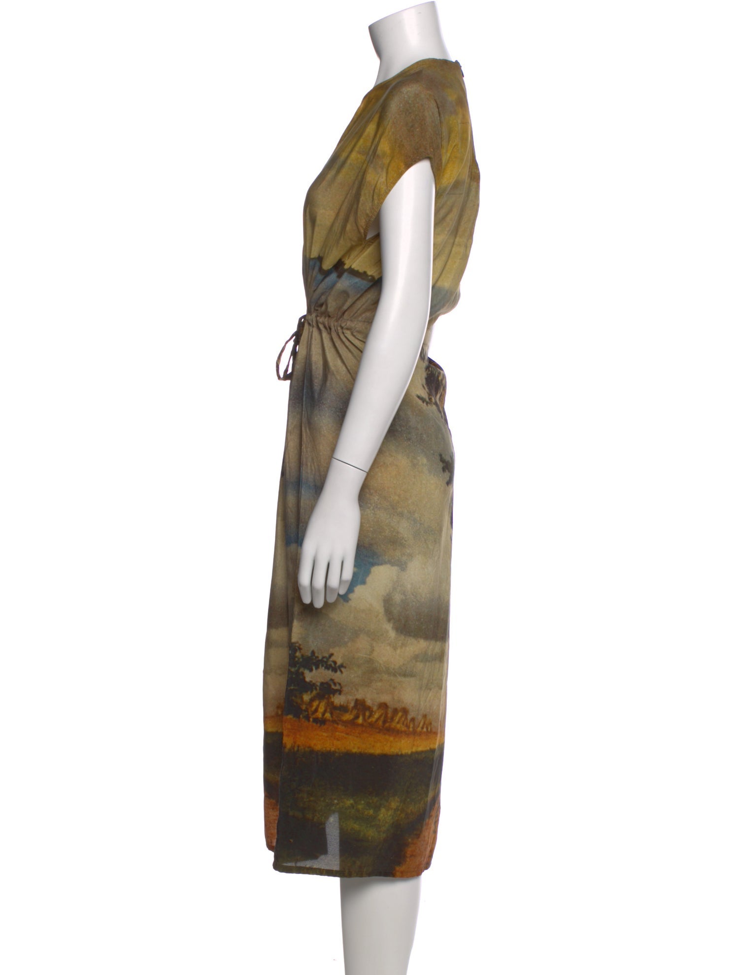 Anntian Silk Long Dress