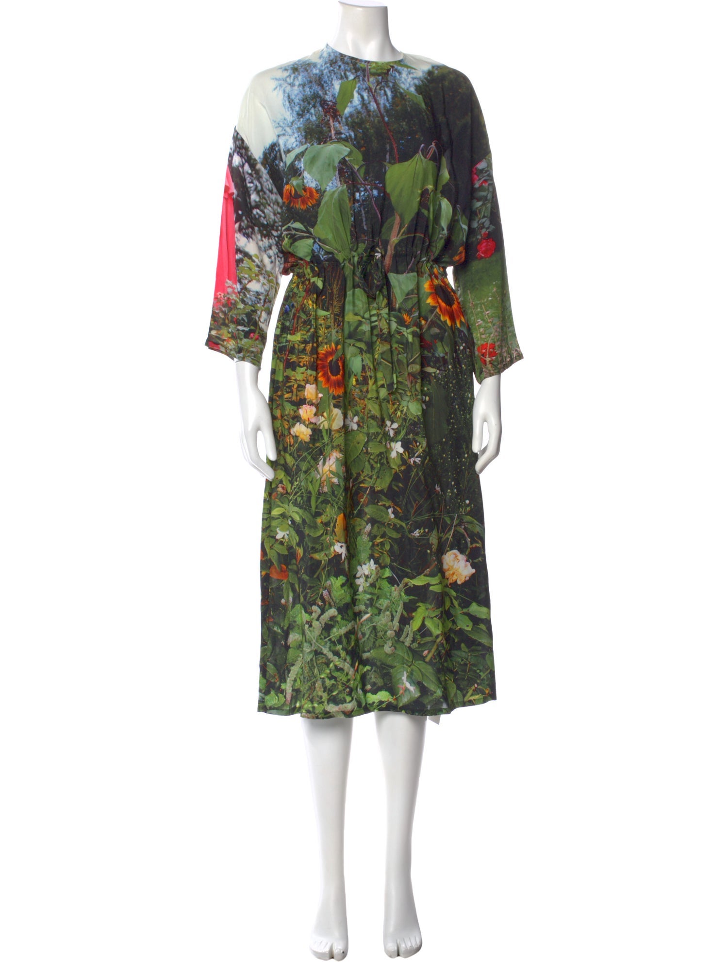 Anntian Silk Midi Length Dress