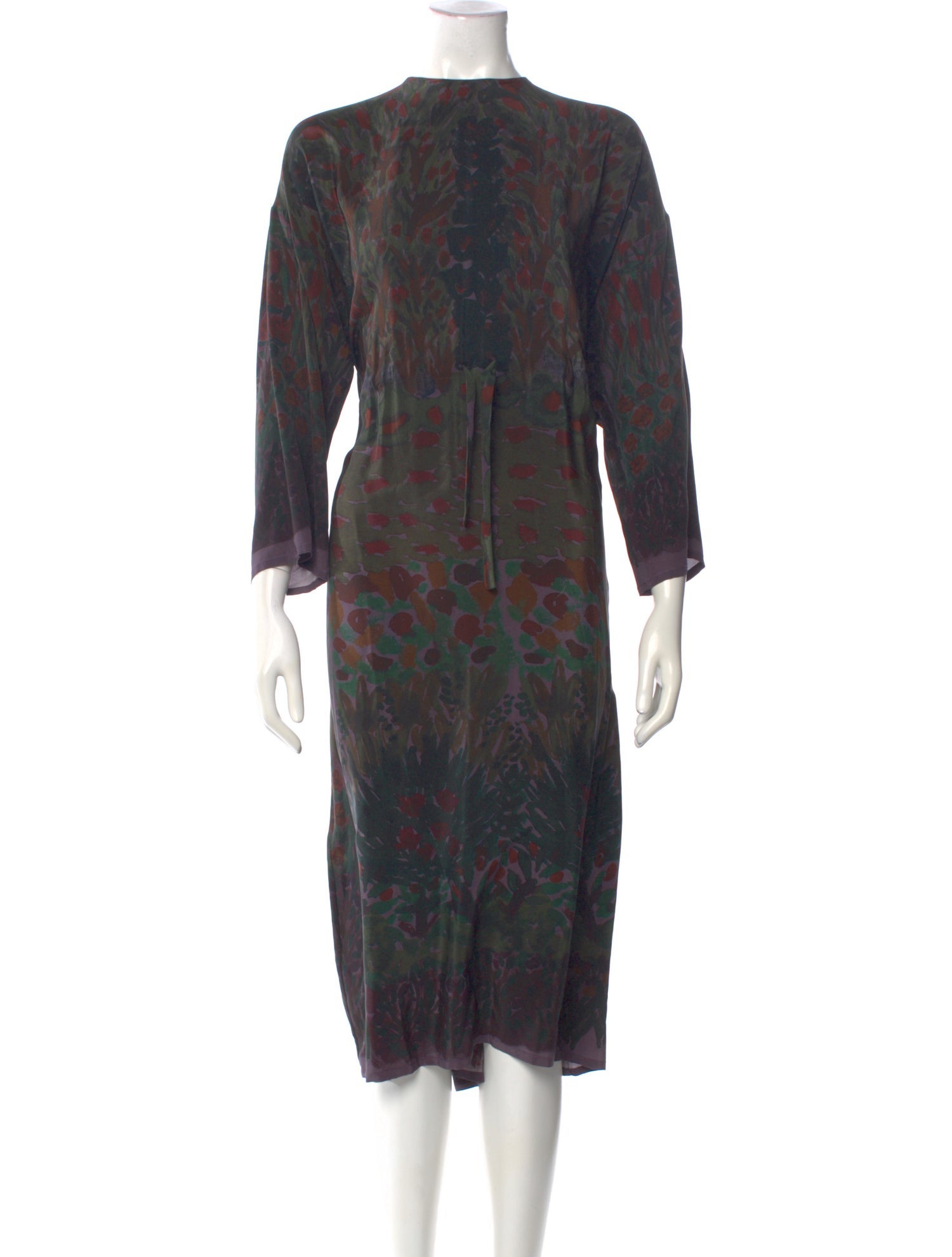 Anntian Silk Long Dress