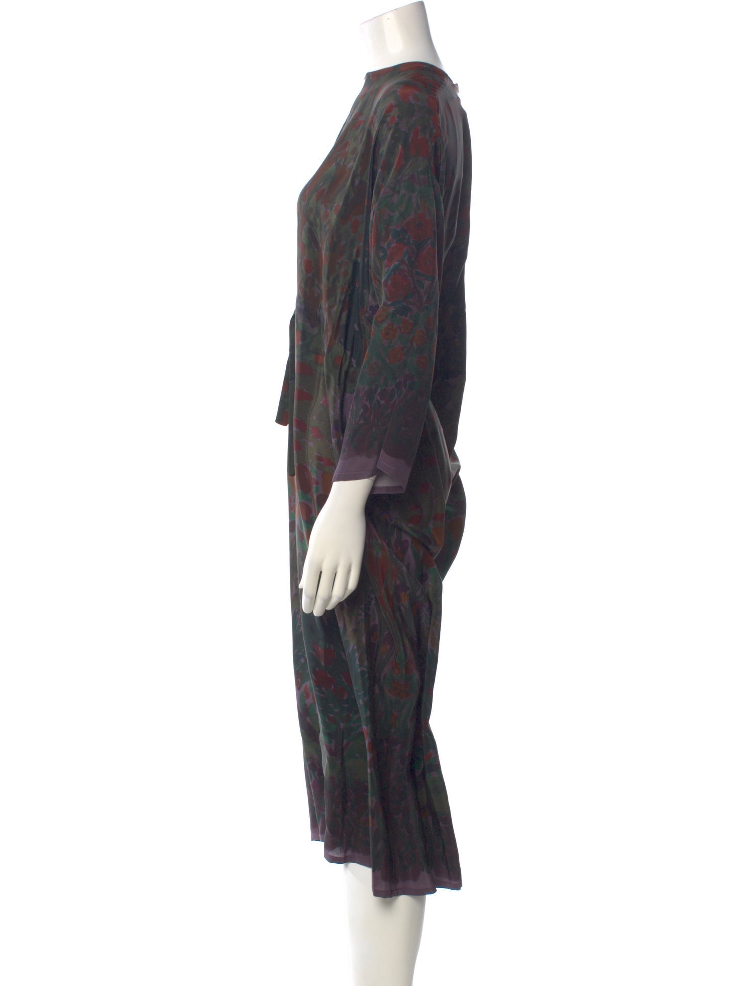 Anntian Silk Long Dress