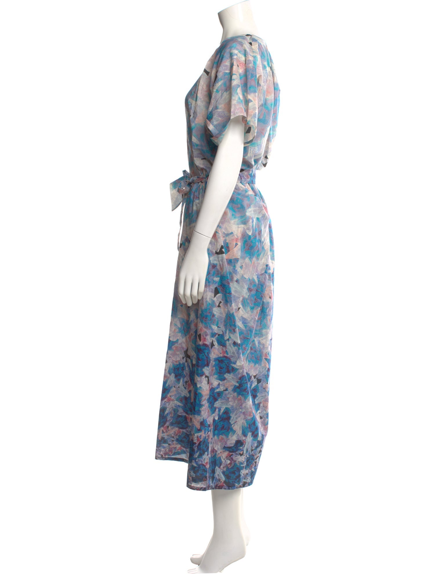 Anntian Floral Print Long Dress