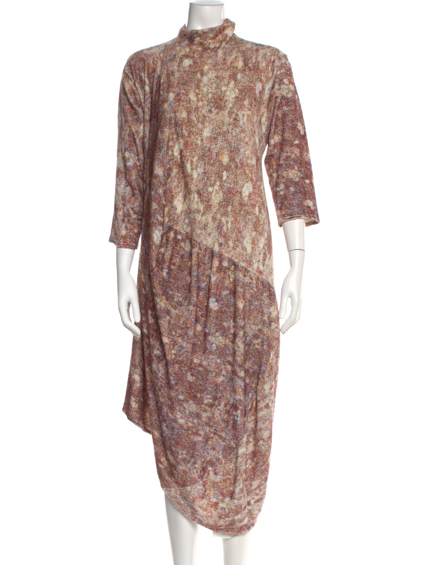 Anntian Floral Print Long Dress