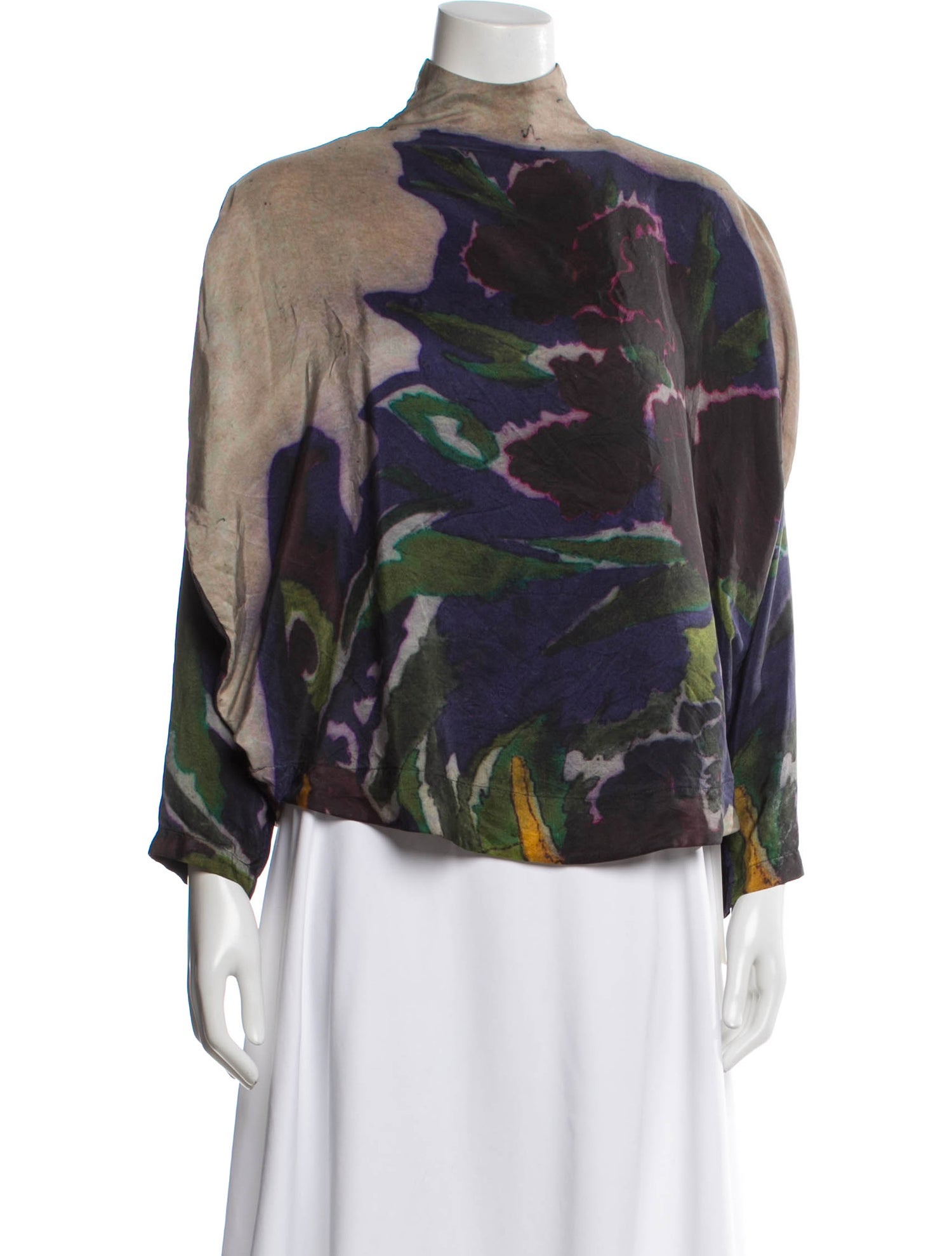 Anntian Silk Printed Top