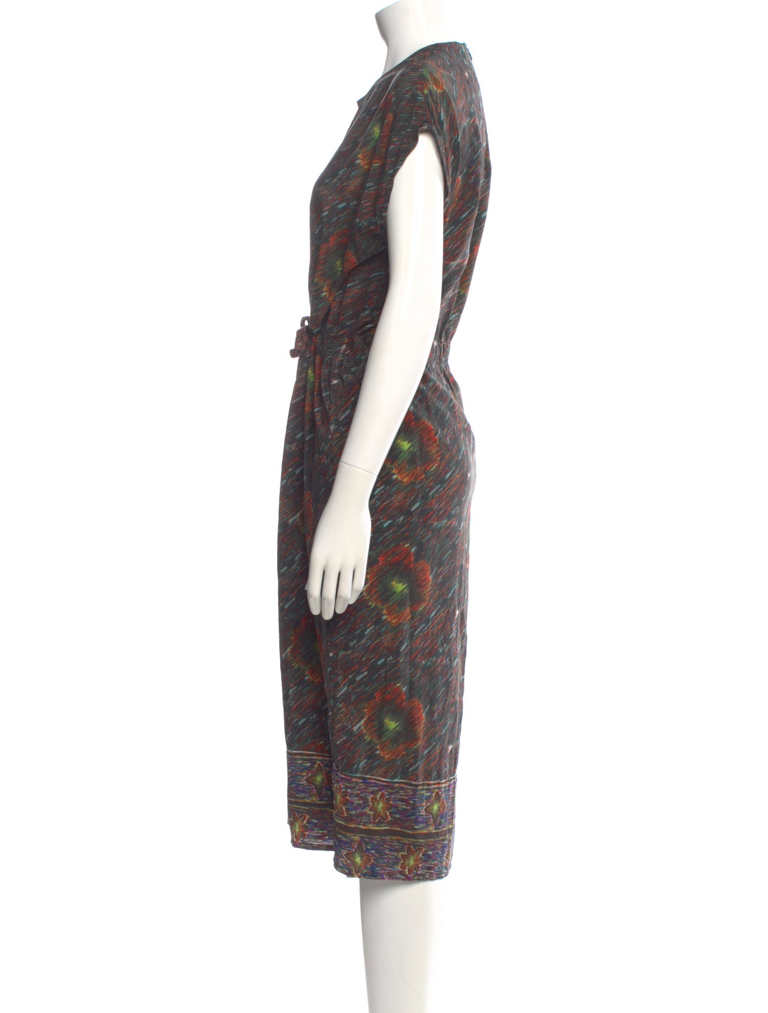 Anntian Silk Midi Length Dress