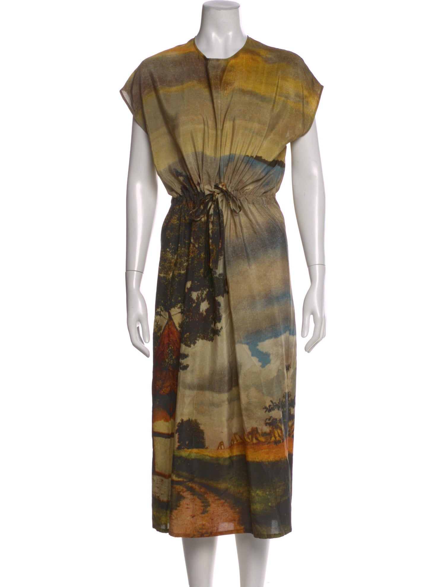 Anntian Silk Long Dress