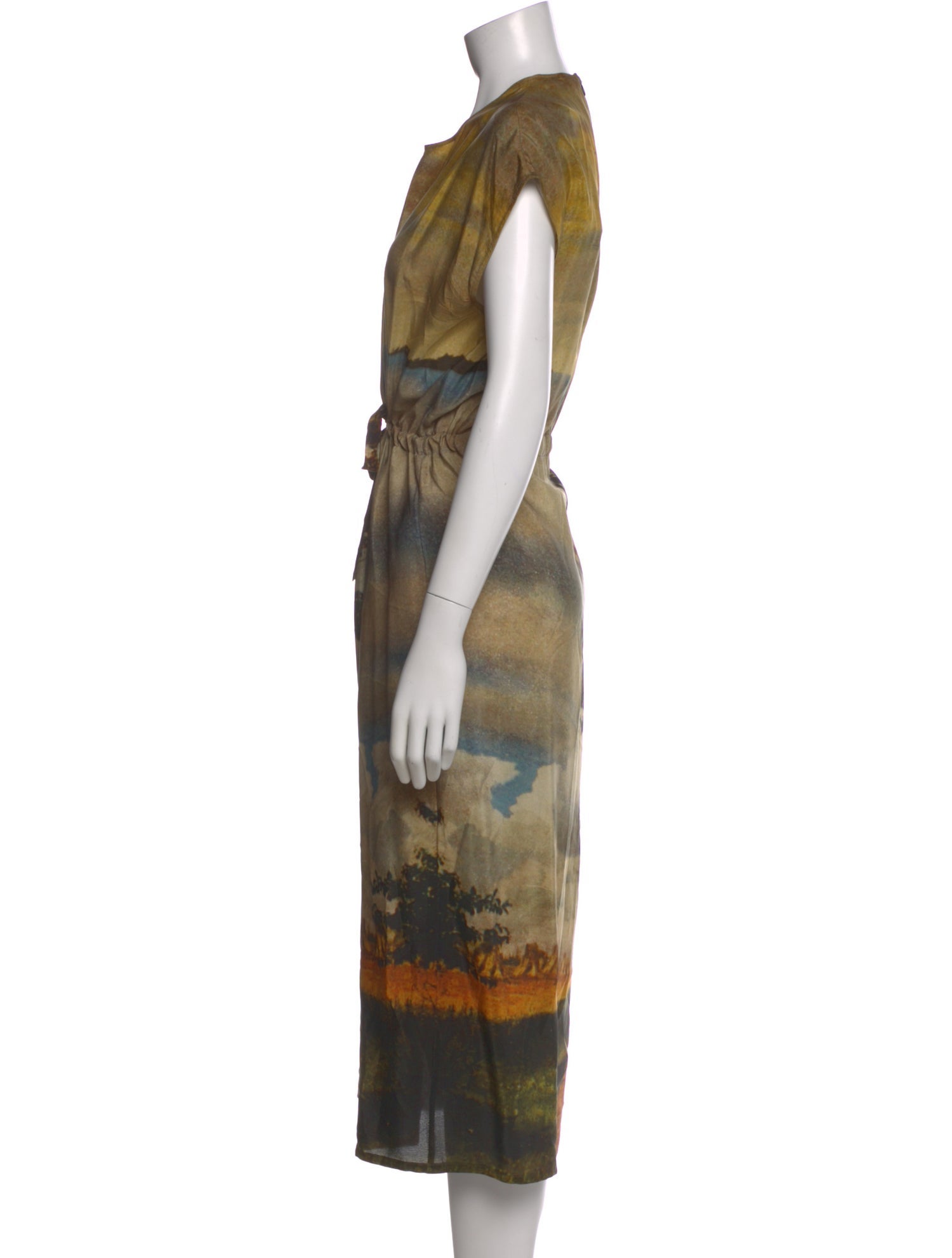 Anntian Silk Long Dress