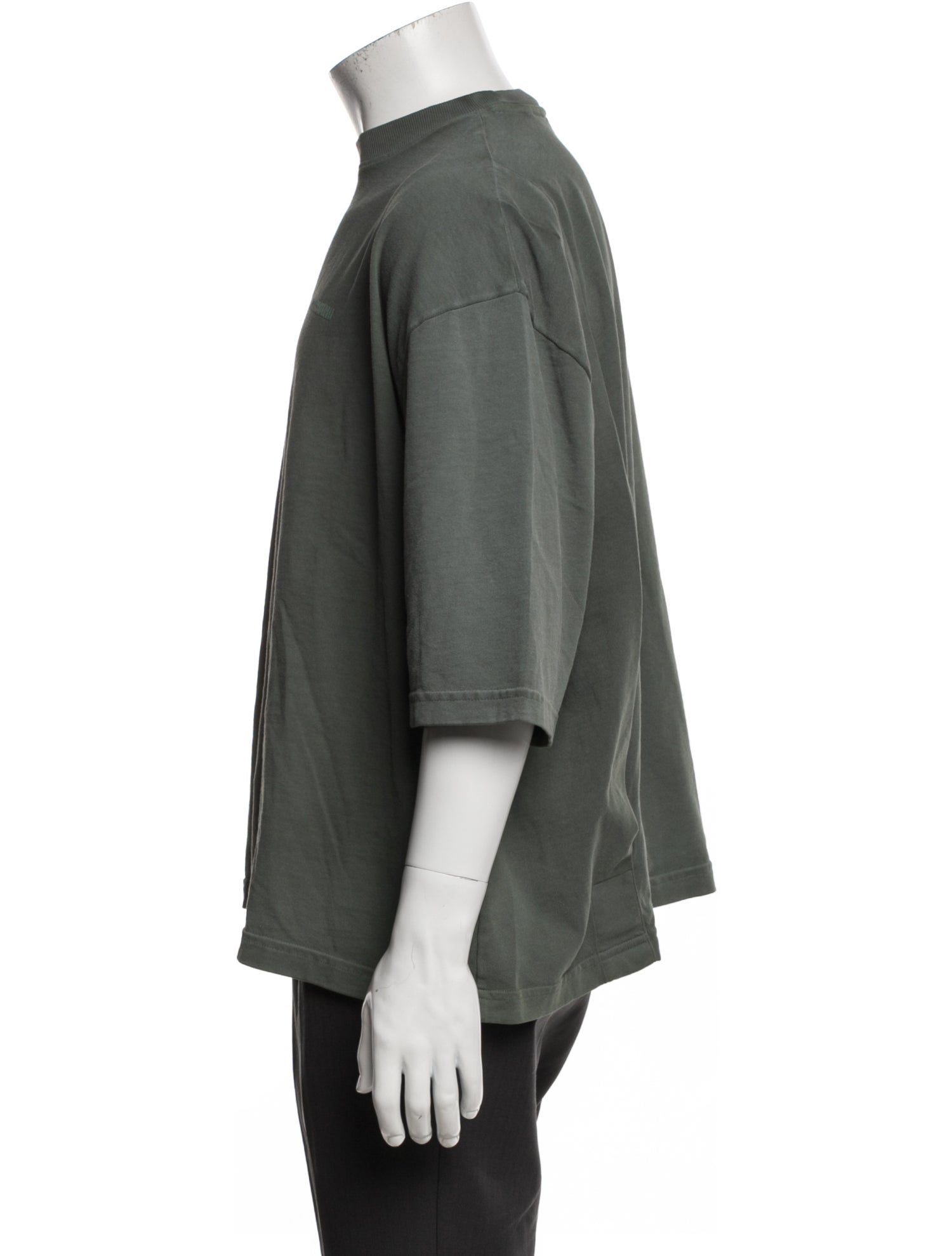 Willy Chavarria Mock Neck Three-Quarter Sleeve T-Shirt