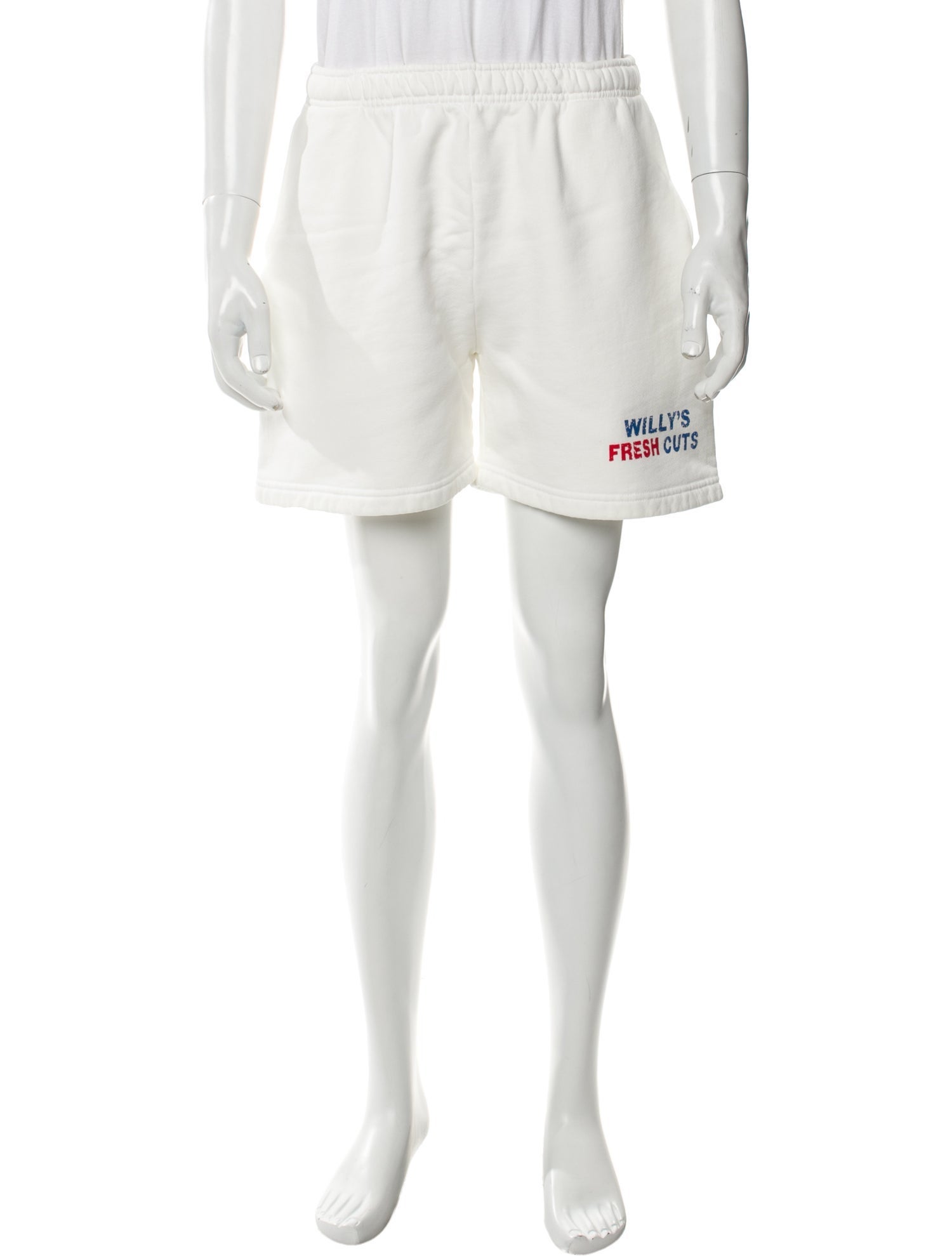 Willy Chavarria Graphic Print Jogger Shorts