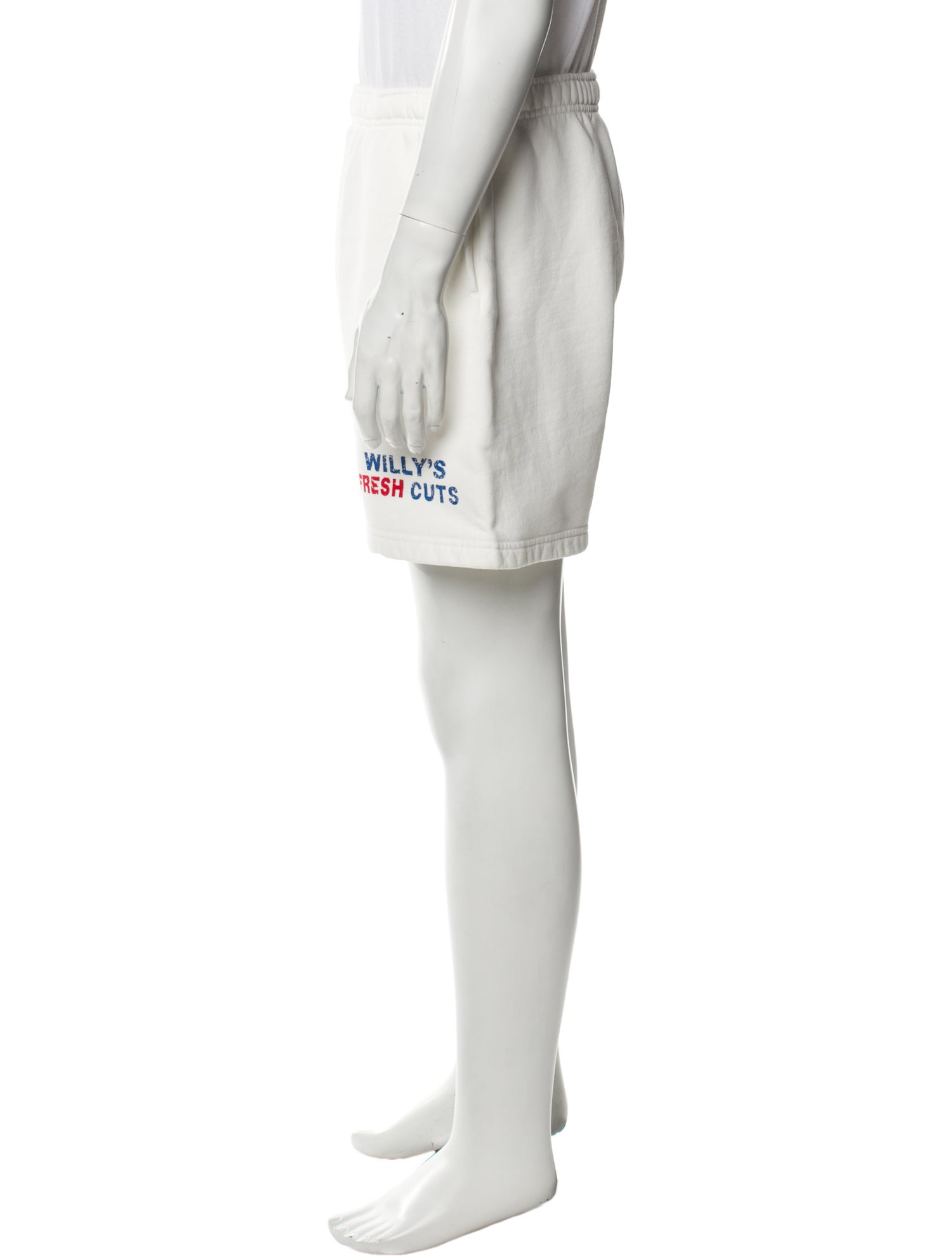 Willy Chavarria Graphic Print Jogger Shorts