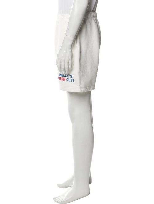 Willy Chavarria Graphic Print Jogger Shorts