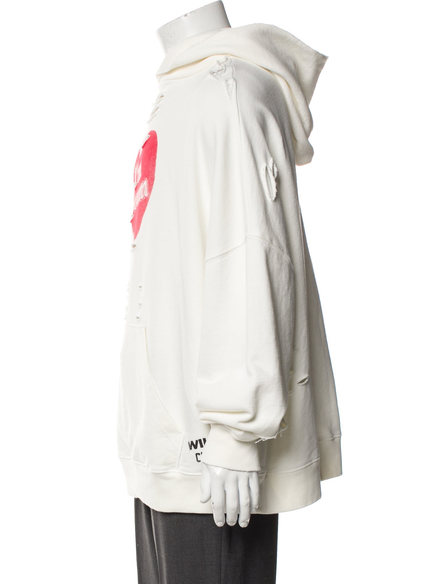 Willy Chavarria Graphic Print Turtleneck Hoodie