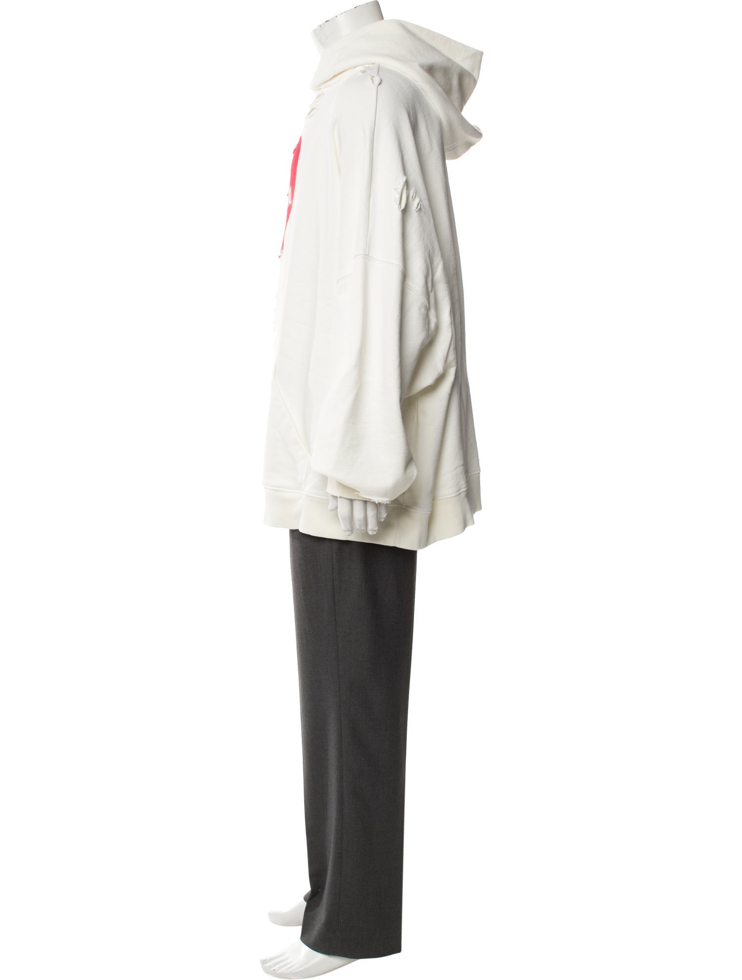 Willy Chavarria Graphic Print Crew Neck Hoodie