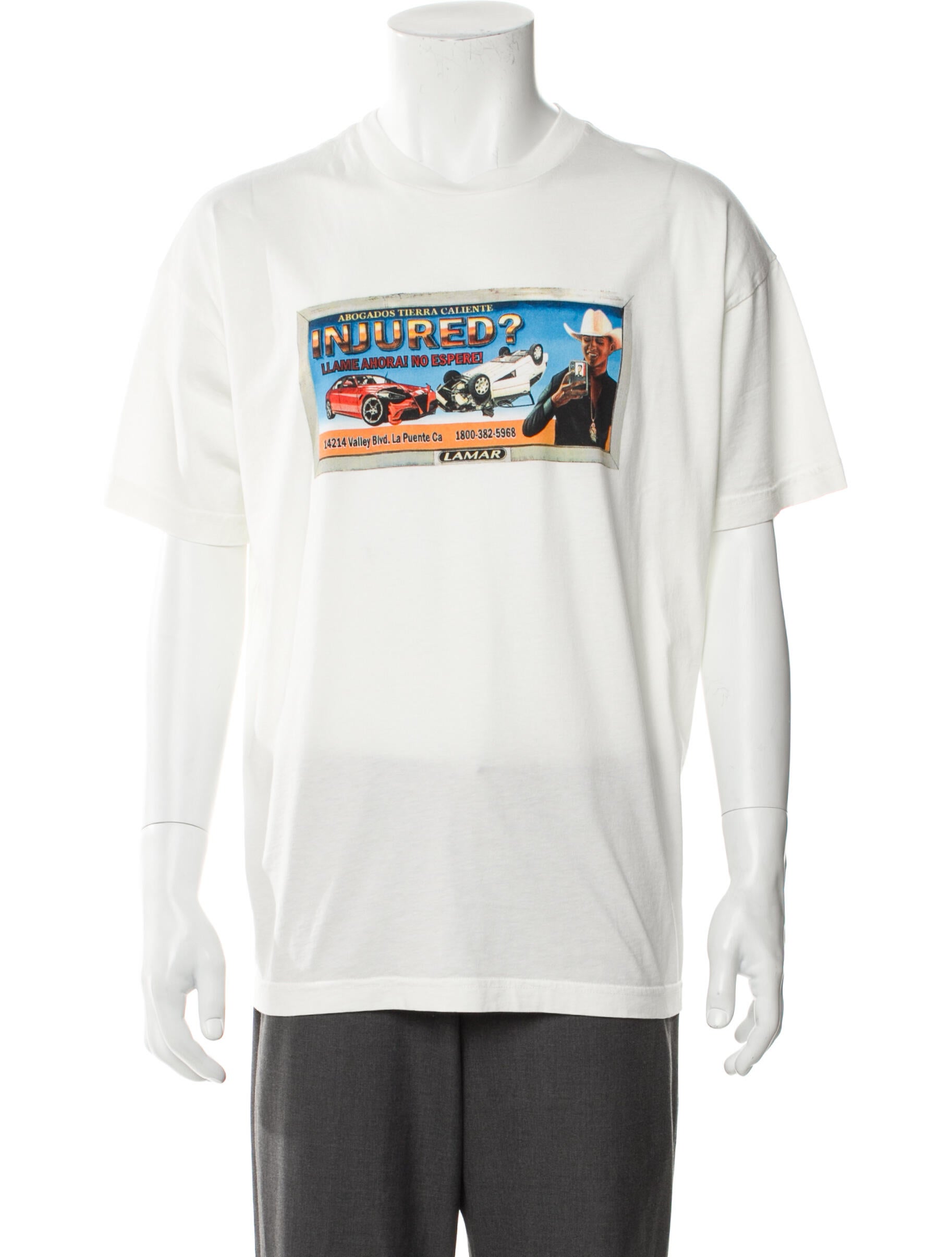 Willy Chavarria Graphic Print Crew Neck T-Shirt w/ Tags