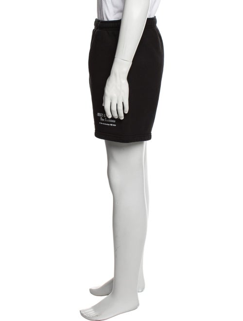 Willy Chavarria Graphic Print Shorts