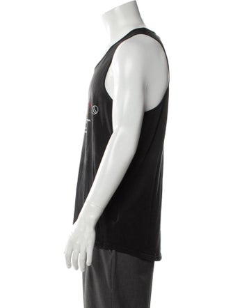 Willy Chavarria Graphic Print Scoop Neck Tank