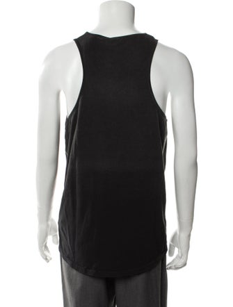 Willy Chavarria Graphic Print Scoop Neck Tank