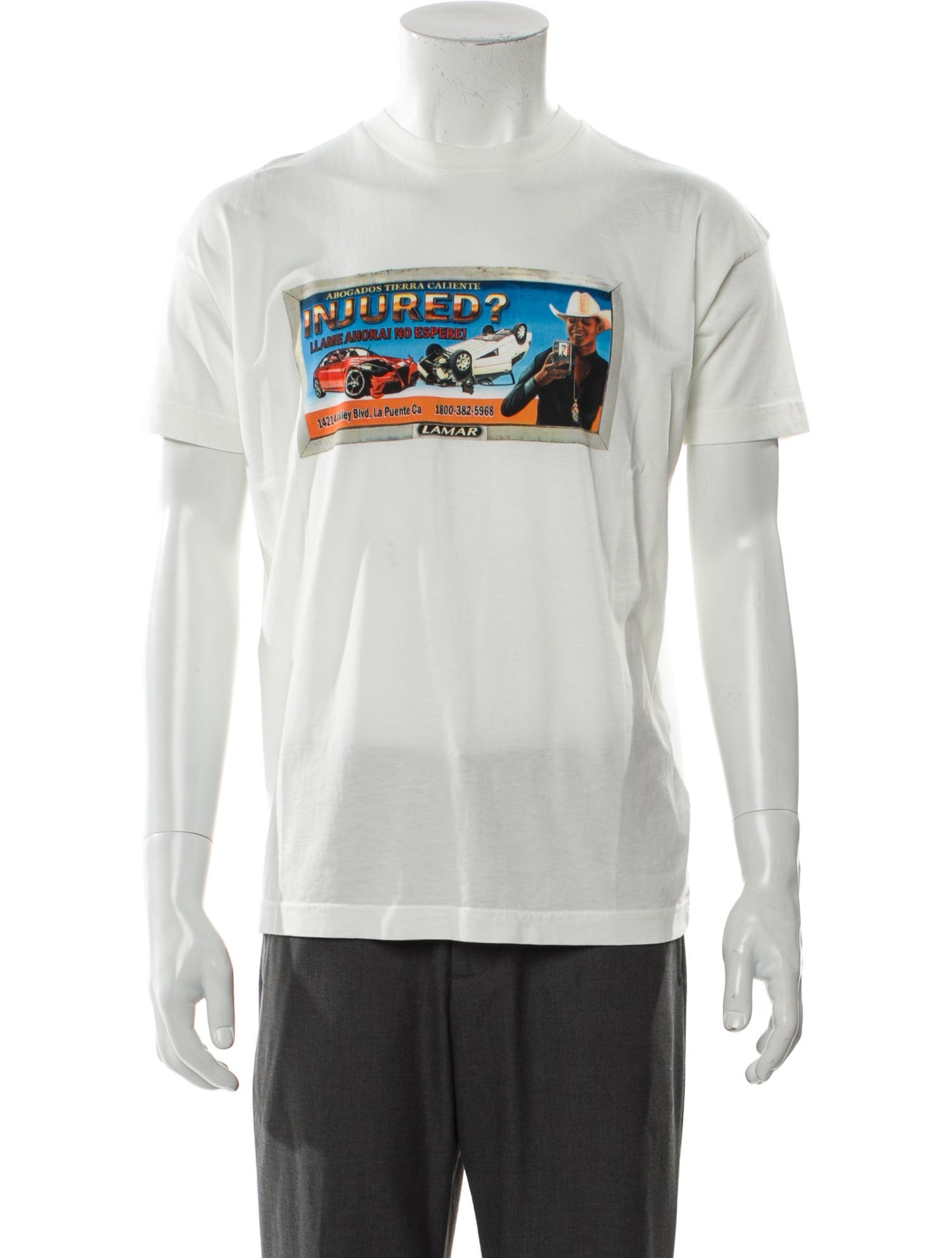 Willy Chavarria Graphic Print Crew Neck T-Shirt w/ Tags