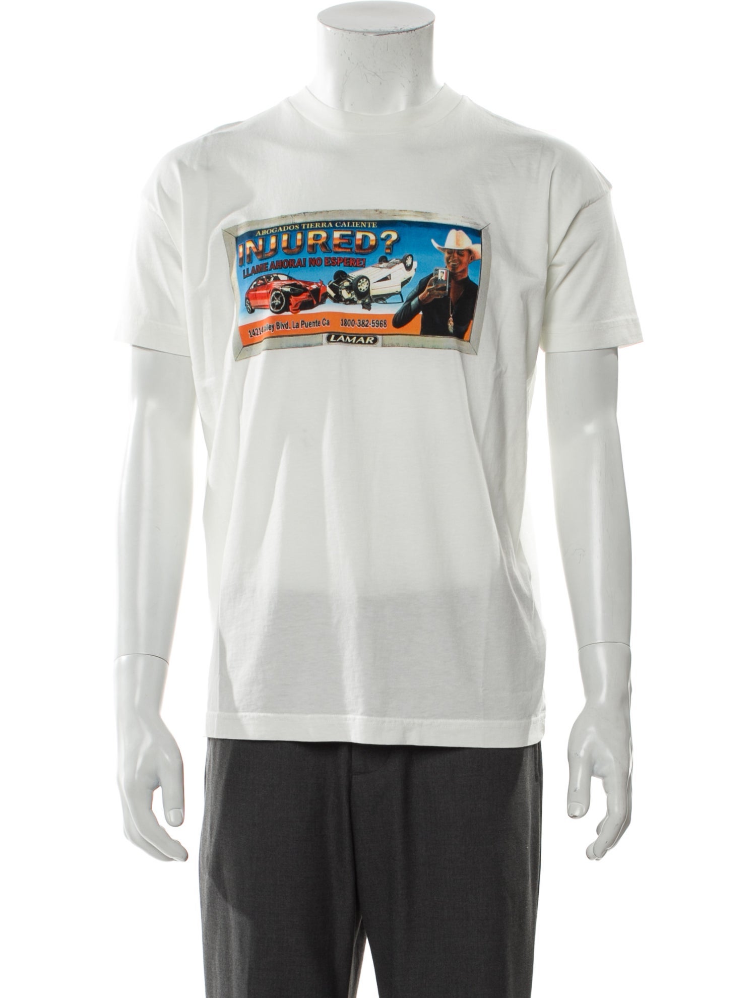 Willy Chavarria Graphic Print Crew Neck T-Shirt w/ Tags