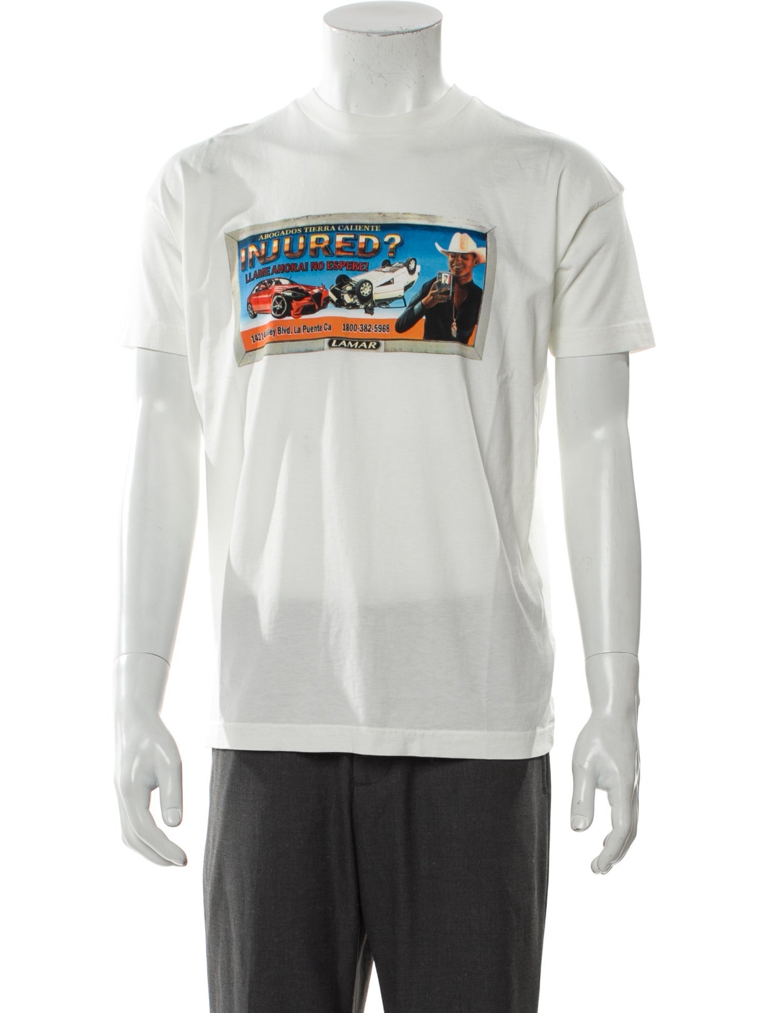 Willy Chavarria Graphic Print Crew Neck T-Shirt w/ Tags