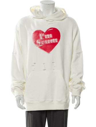 Willy Chavarria Graphic Print Crew Neck Hoodie